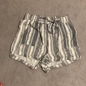 White and Grey Shorts